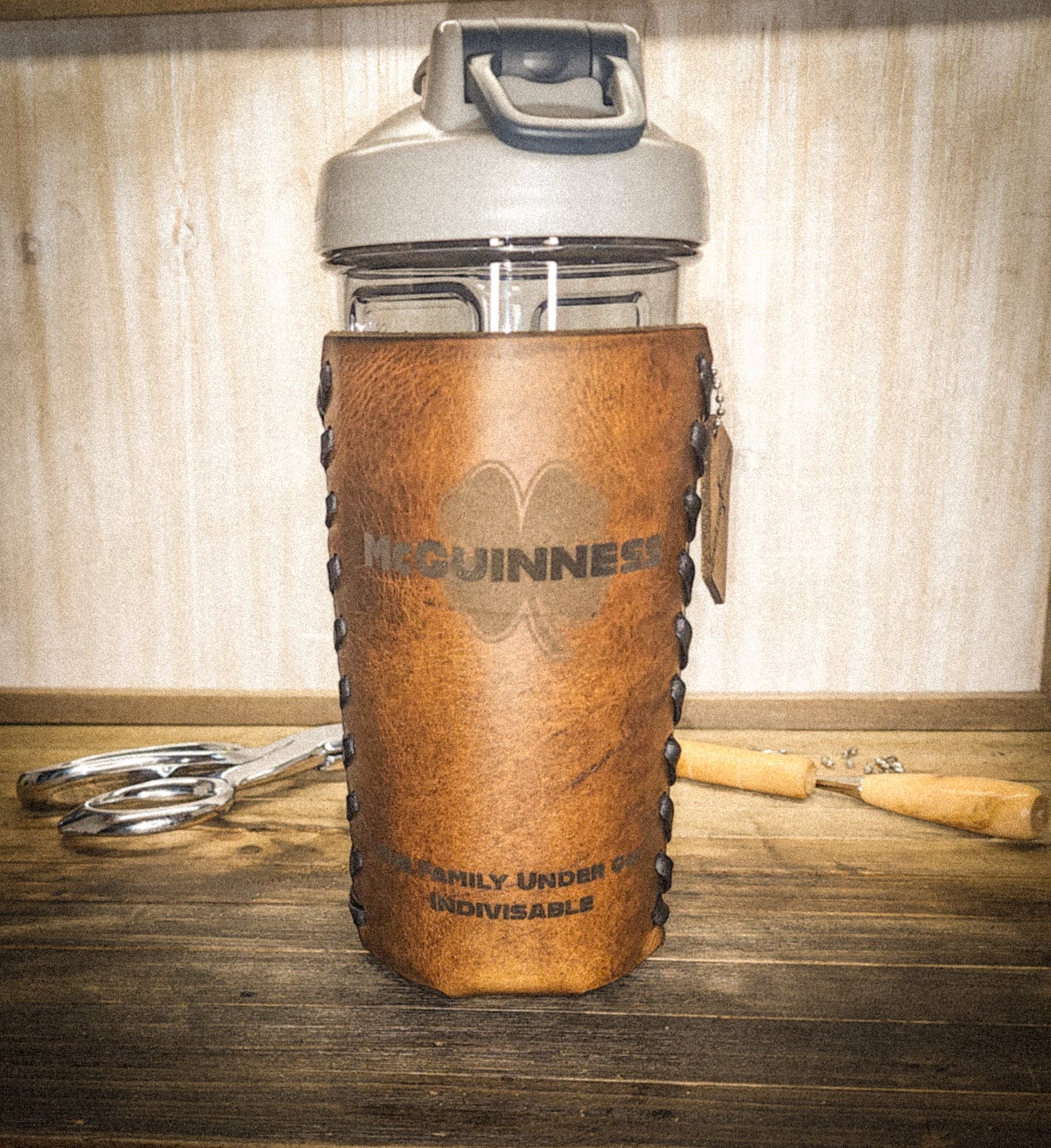 Premium leather shaker ball wrap