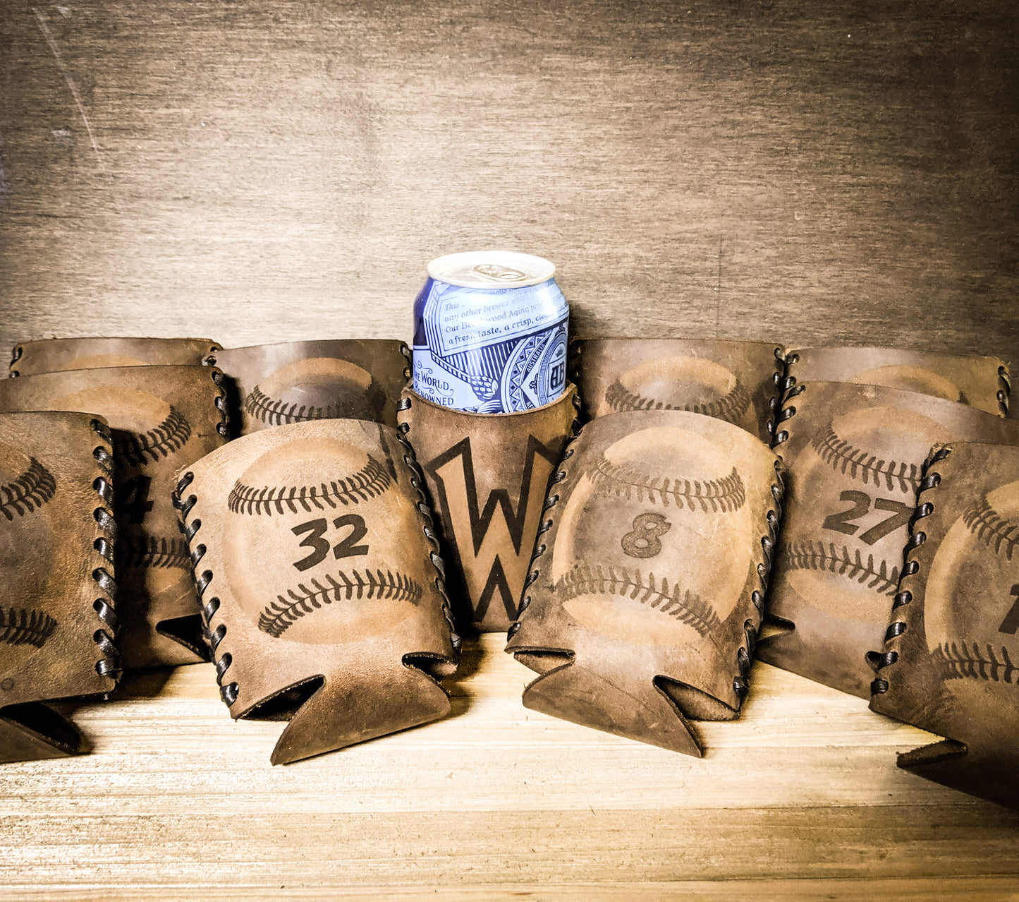 Premium leather can cooler for baseball coach, Baseball coaches gifts, engraved coaches gift, personalized gifts for little league coaches