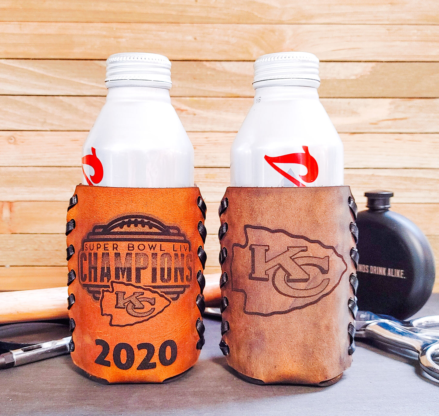 Personalized leather beer can cozie custom fit to any can or bottle | Perfect Valentines gift for men | Unique Valentines gifts 2023 for guys