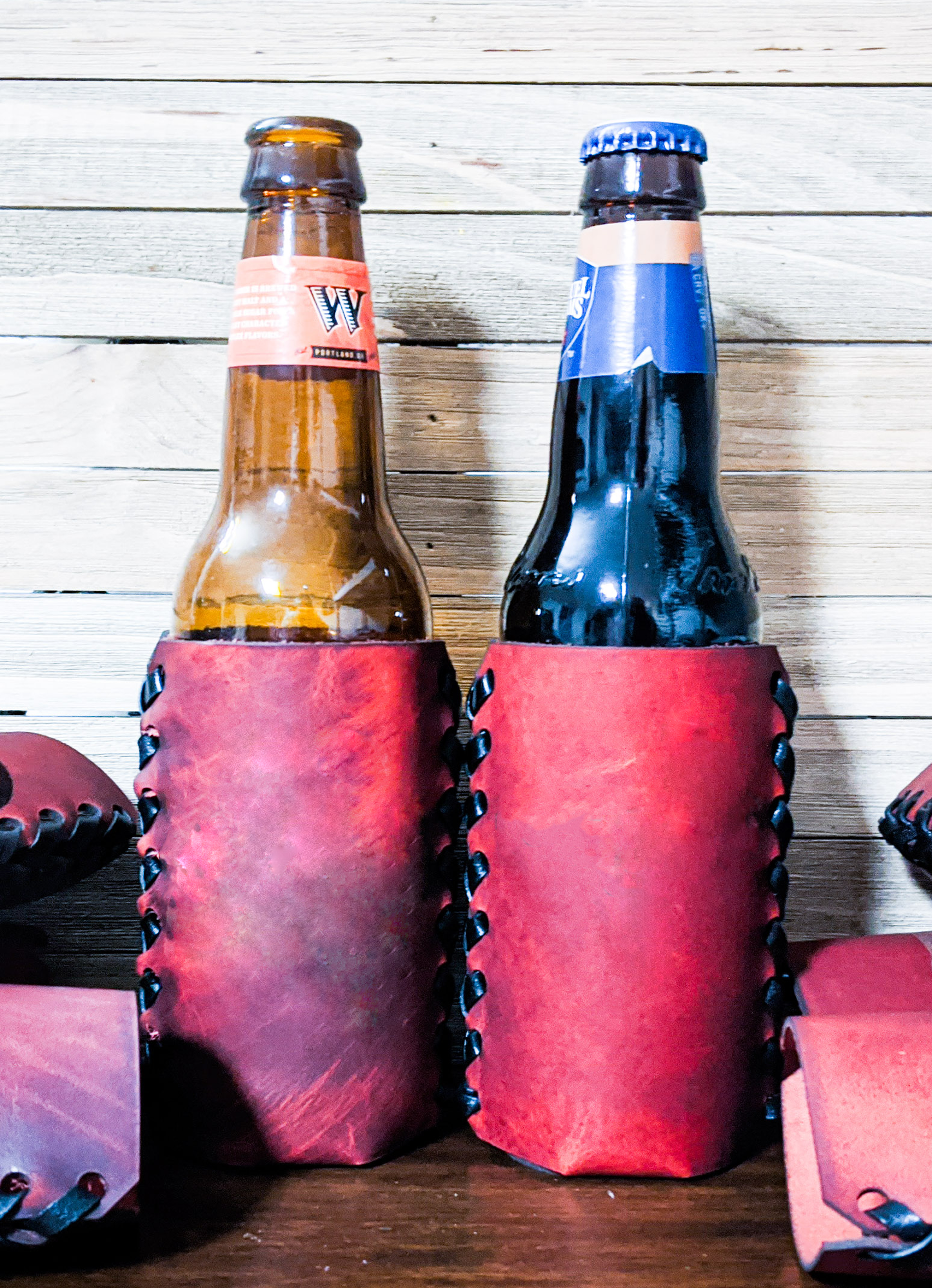 Personalized Groomsman leather coozies