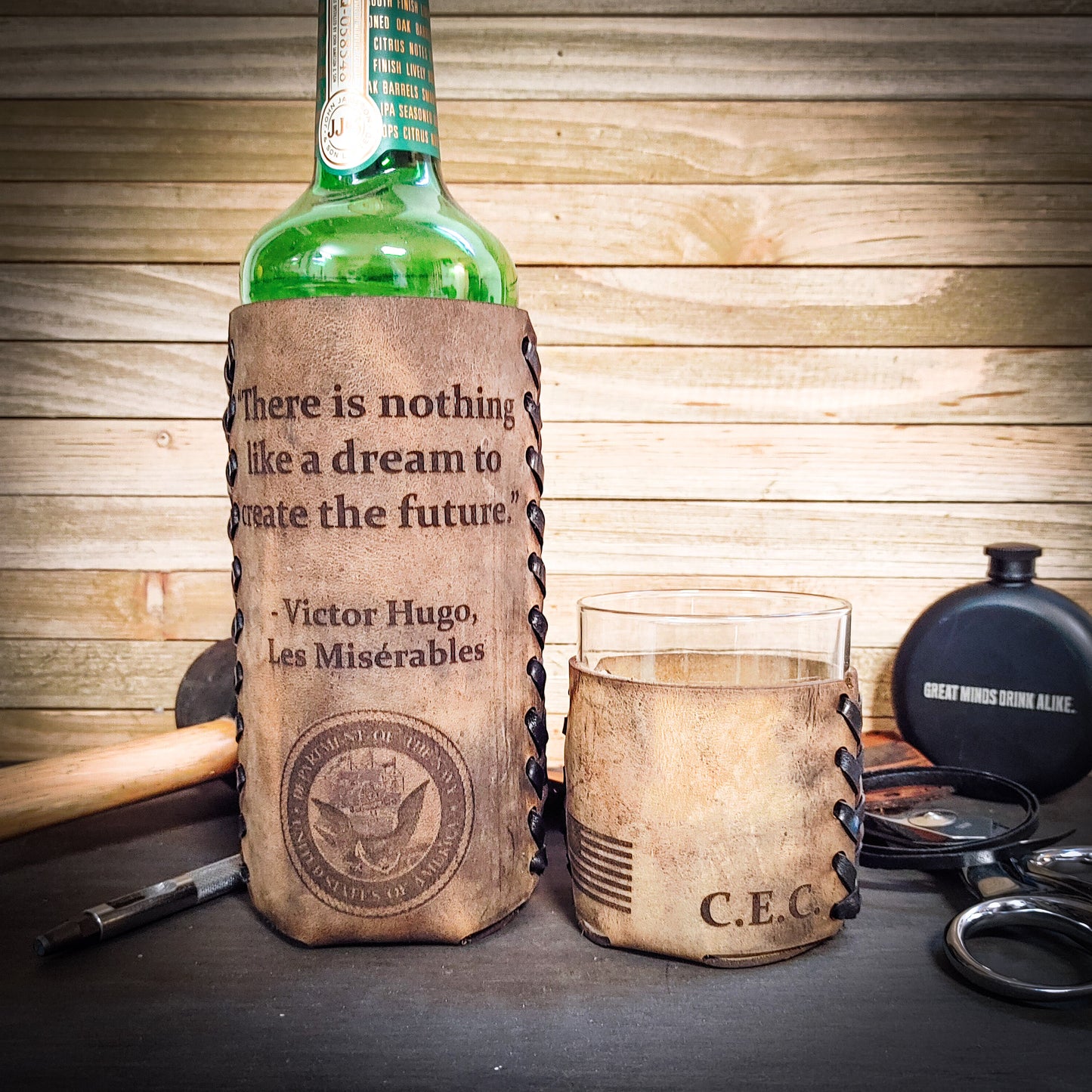 Personalized Wilderness Whiskey Set: Crafted for Outdoor Enthusiasts!